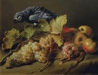 Still Life with a Parrot and Grapes