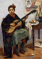 Espagnole a la guitare