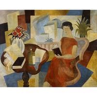 Woman Reading in an Interior