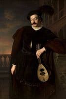 Portrait of a singer, Wilhelm Troszel as Don Juan