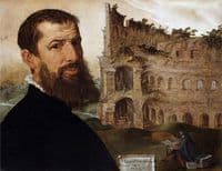 Self-portrait, with the Colosseum