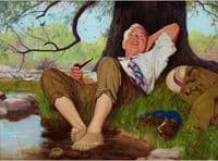 Relaxing under a Tree