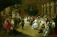 Ball given to Charles II in the Hague on his departure to England