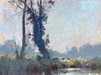 Trees and cattle near Barton Mills, Suffolk