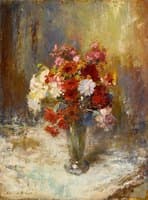 Flowers In A Glass Vase