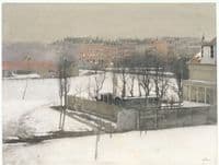 View of the Oosterpark in the snow