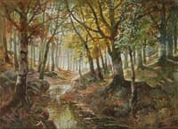 River Landscape in Autumn