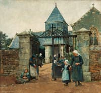 Outside Chapelle Saint-David in Quimperle, Brittany