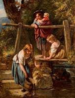 Children at a Stream