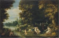 Diana and Callisto, Actaeon in the Distance