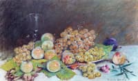 White Grapes and Plums