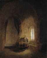 Saint Anastase (after Rembrandt)
