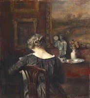 Interior with the artist's wife