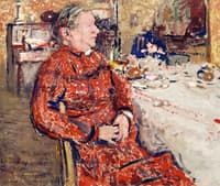 Madame Vuillard in a Red Bathrobe