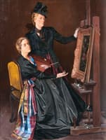 Two Women in the Artist's Studio