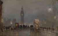 Big Ben over Westminster Bridge