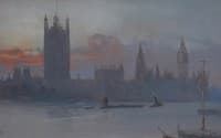 The River Thames with a Steamer