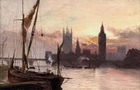 The Houses of Parliament from across the Thames