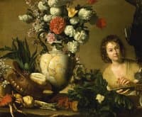 Still Life with a Figure Holding a Plate of Cherries