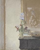 Iris and Pansies