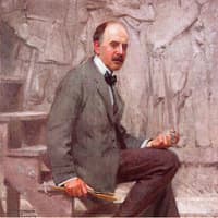 Daniel Chester French in His Chesterwood Studio
