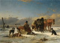 Preparing for the Horse-Drawn Sleigh Ride