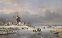 A Winter Landscape with Skaters