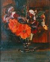 Flowers In A Glass Vase