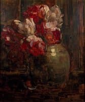 Ginger jar with tulips