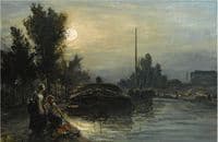 Moonlit Riverscape, Holland