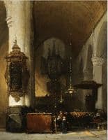 Interior of the Grote Kerk, Leiden