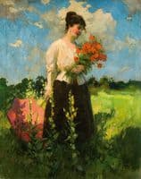 Woman with Poppies