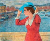 Girl with a Blue Hat
