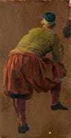 A Man, Perhaps a Gondolier, Seen from Behind