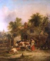 A Farmstead, Milking Time