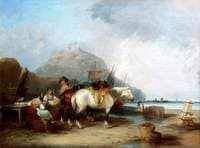 Coast Scene with Figures and Horses