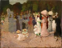 Paris park scene