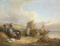 Fisherman Mending His Nets
