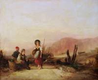 Fisherman's Children near Blackgang, Isle of Wight