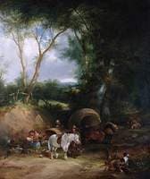 Gypsy Encampment in the New Forest