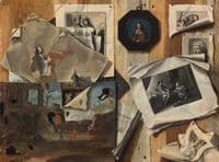 Trompe l'oeil still life