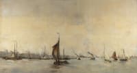 View of Amsterdam Harbor