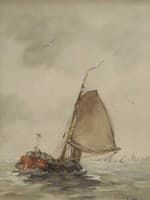Sailing Barge on the Zuiderzee