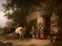 Old Farmyard Scene