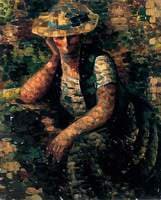 Woman in a Straw Hat
