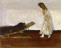 Marthe and the dog, Black