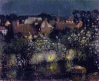 Rooftops in Moonlight