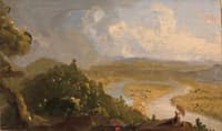 Sketch for View from Mount Holyoke, Northampton, Massachusetts, after a Thunderstorm (The Oxbow)