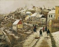 Znojmo in the snow