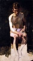 Seated Male Nude